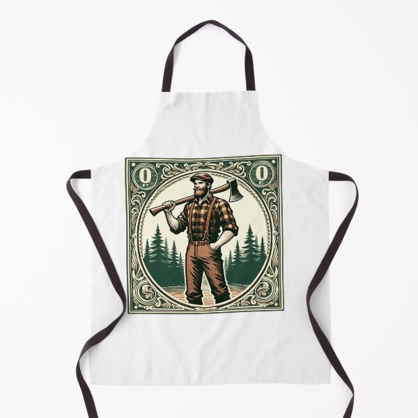 Item preview, Retro Lumberjack with Axe Stamp Collector Postage designed and sold by LumberEchoArts.