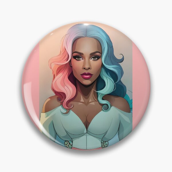 Item preview, Glamorous Girl Mint Cinch Blouse Colorful Hair Beauty designed and sold by Melan Designs.