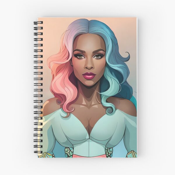 Item preview, Glamorous Girl Mint Cinch Blouse Colorful Hair Beauty designed and sold by Melan Designs.
