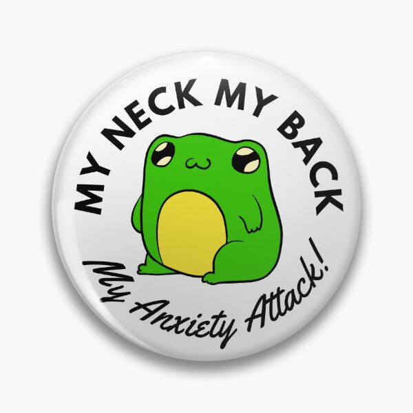 Item preview, Anxiety Attack Frog (white) designed and sold by BuckWildDesigns.
