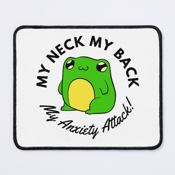 Item preview, Anxiety Attack Frog (white) designed and sold by BuckWildDesigns.