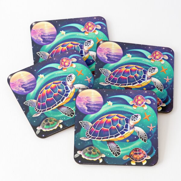Item preview, Space turtles  designed and sold by Flowerslaps.
