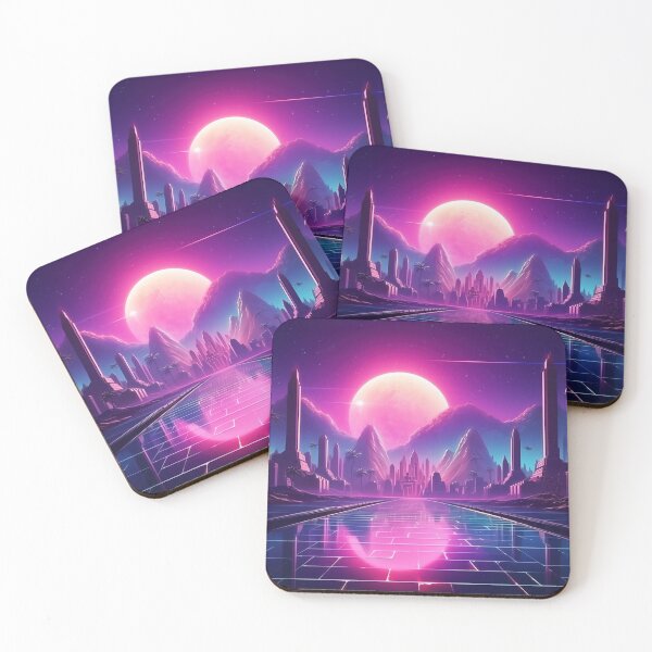 Item preview, Twilight Pulse: Synthwave Horizons at Dusk designed and sold by Mullet Monkey.