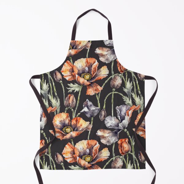 Item preview, Watercolor poppies dark theme designed and sold by PragmaticP.