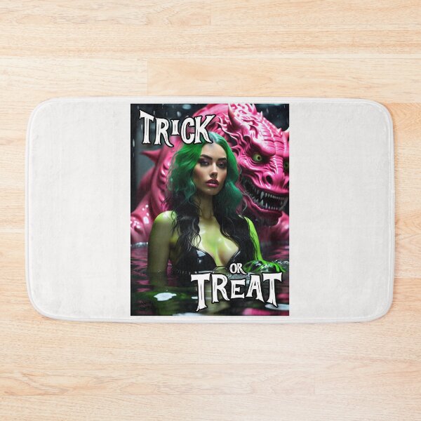 Item preview, Lake Queen with her Monster; Halloween; designed and sold by StickerApe.