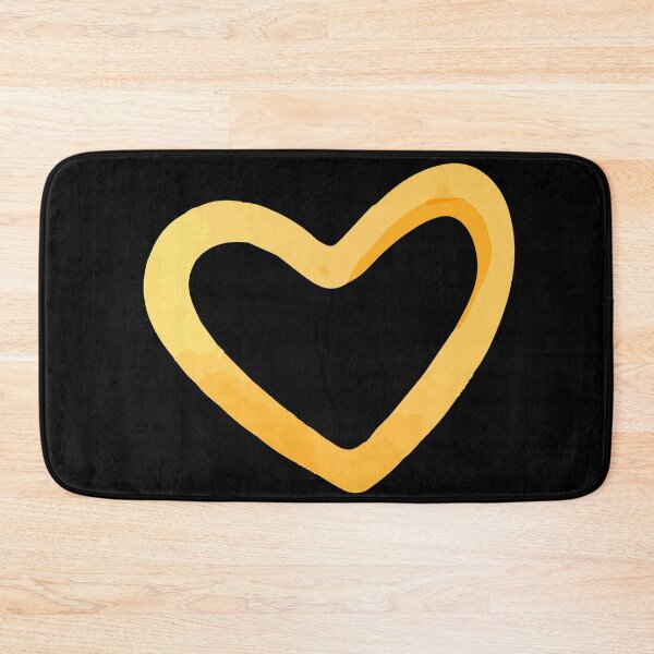 Item preview, Gold heart on the black background designed and sold by elgreko.