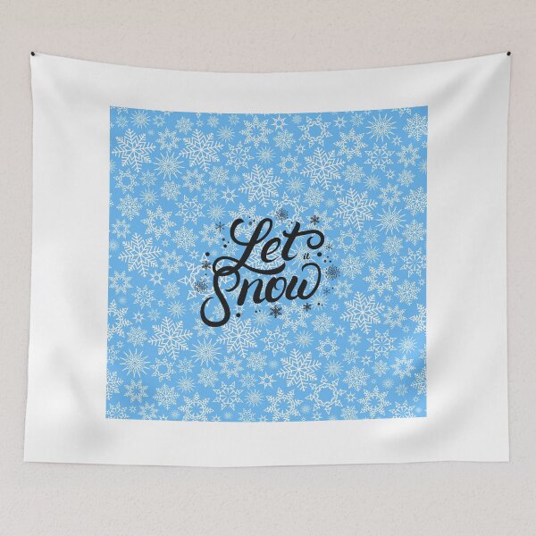 Item preview, Let it Snow Blue Pattern! designed and sold by TidyKitchenInc.