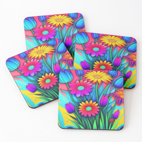 Item preview, Trippy flowers designed and sold by Flowerslaps.