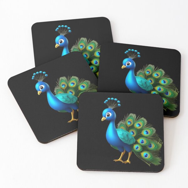 Item preview, Cute Peacock sticker  designed and sold by sweetiejojo.