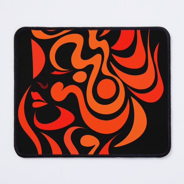 Item preview, female abstract face, the mystic muse in vibrant color designed and sold by birasart.