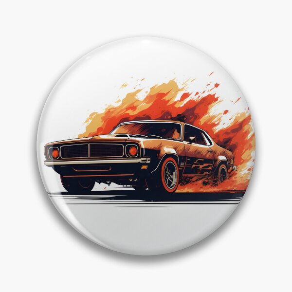 Item preview, Muscle car in fire designed and sold by Amaizo.