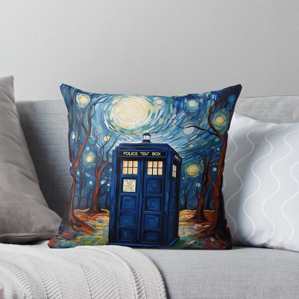 Item preview, Starry Night with police box designed and sold by dzineNJ.