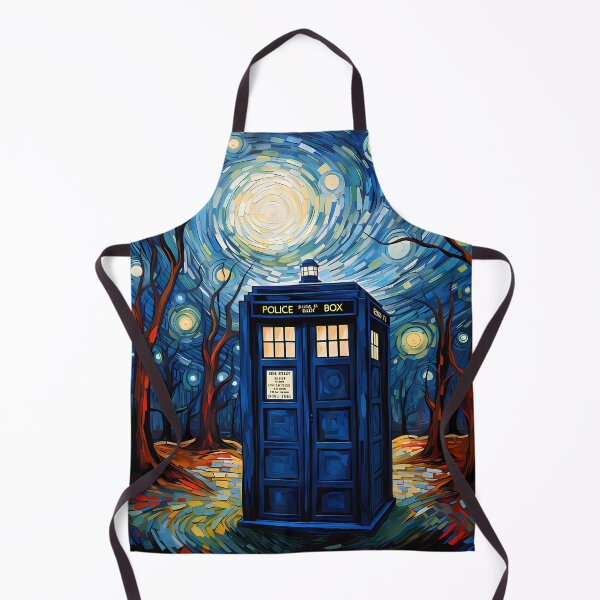 Item preview, Starry Night with police box designed and sold by dzineNJ.
