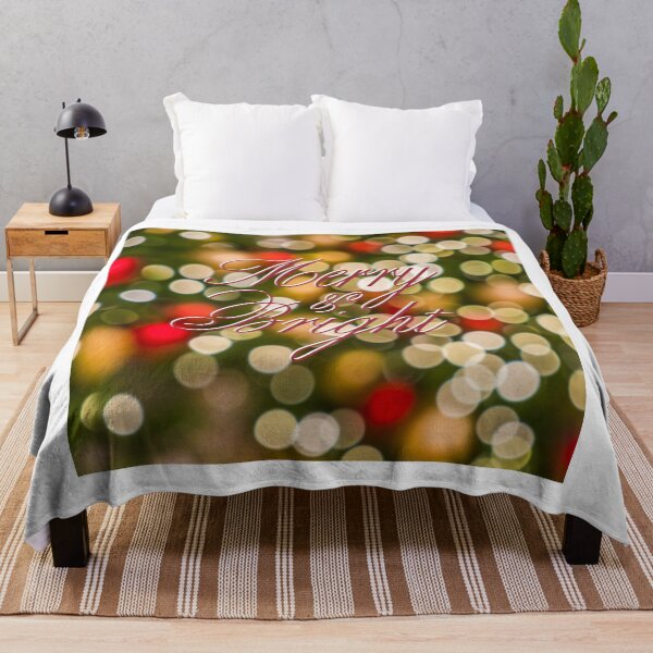 Item preview, Merry & Bright Red with Green Blur! designed and sold by TidyKitchenInc.
