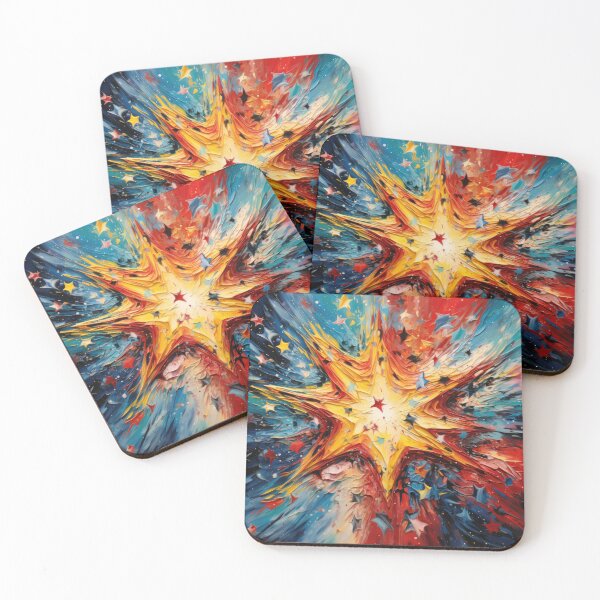 Item preview, Explore "Simplistic & Minimalistic Star Collision Art" designed and sold by ArtificialGenes.