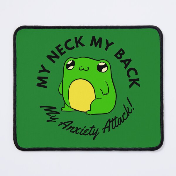 Item preview, Anxiety Attack Frog (green) designed and sold by BuckWildDesigns.