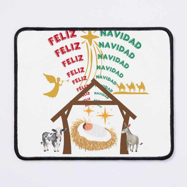 Item preview, Feliz Navidad con el bebe Jesus, los angeles y 3 Reyes designed and sold by Verle-art.