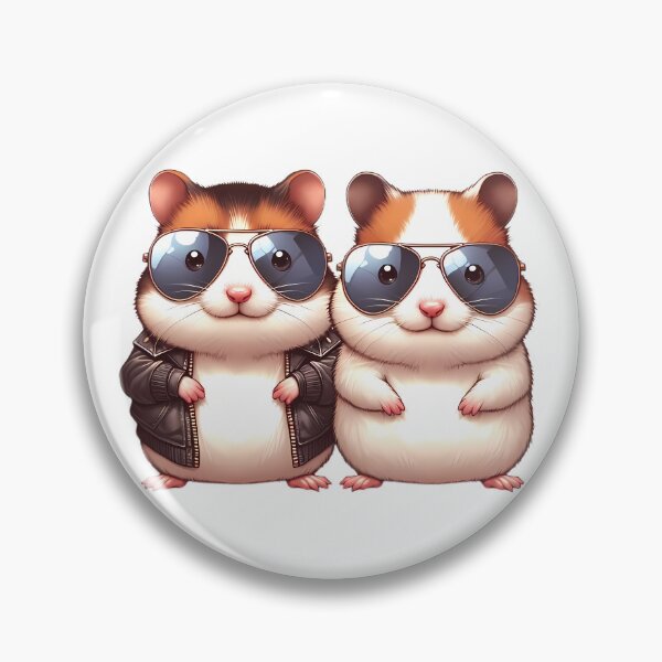 Artikelvorschau, Zwei coole Hamster mit Sonnenbrille entworfen und verkauft von CreativeSparkzz.