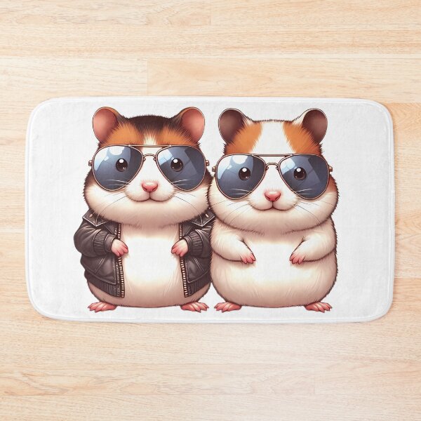 Item preview, Two cool hamsters with sunglasses designed and sold by CreativeSparkzz.