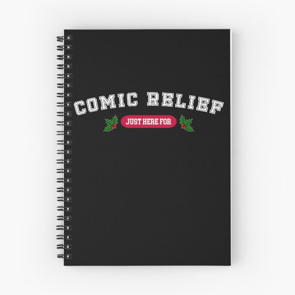 Item preview, Comedic Relief, just here for - Funny Christmas Vintage College Style designed and sold by CottonGarb.