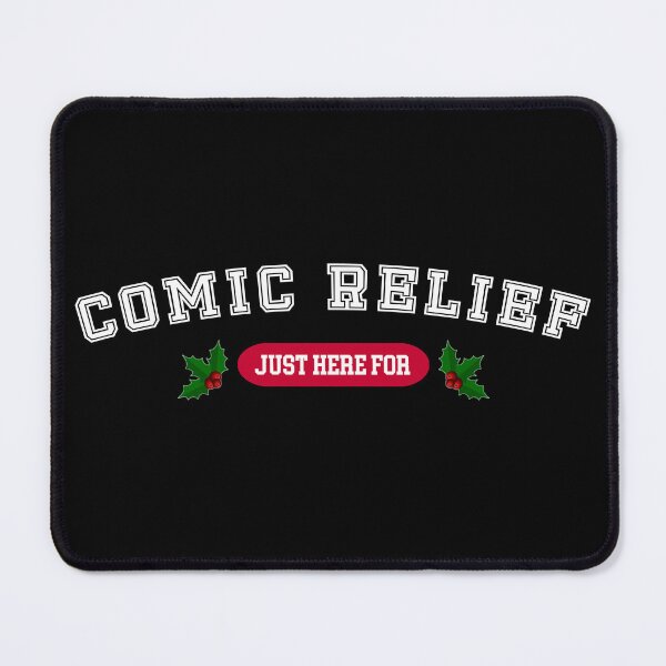 Item preview, Comedic Relief, just here for - Funny Christmas Vintage College Style designed and sold by CottonGarb.