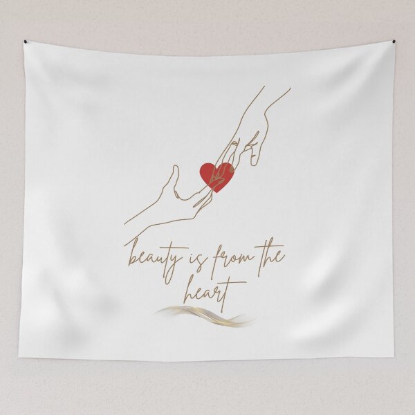 Item preview, Beauty Is From The Heart - Heartfelt Elegance - Embracing Beauty from Within designed and sold by ArtSculpt.