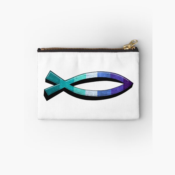 Item preview, Affirming Christian - Gay Jesus Fish Graffitti designed and sold by BackgroundPixel.