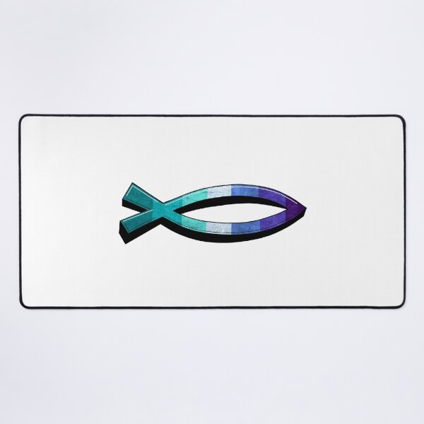 Item preview, Affirming Christian - Gay Jesus Fish Graffitti designed and sold by BackgroundPixel.