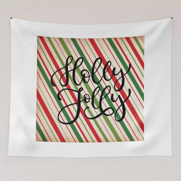 Item preview, Holly Jolly Red with Green Stripes! designed and sold by TidyKitchenInc.