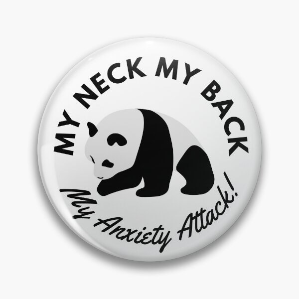 Item preview, Anxiety Attack Panda (white) designed and sold by BuckWildDesigns.