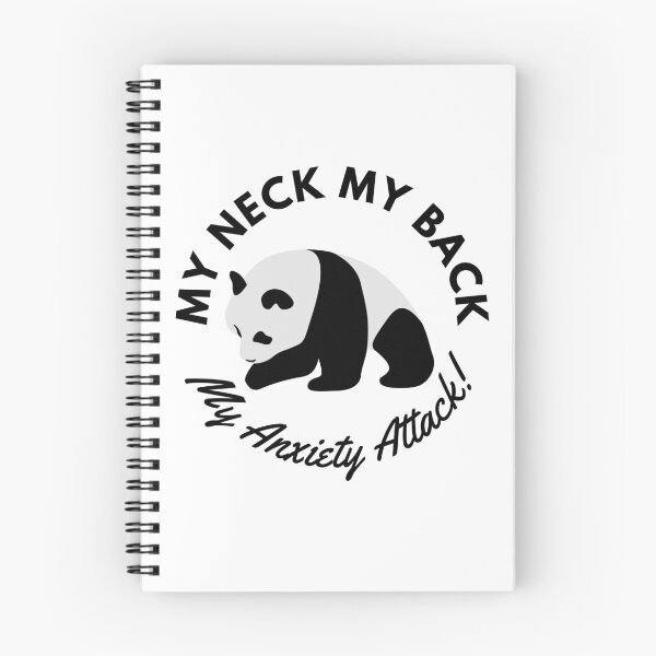 Item preview, Anxiety Attack Panda (white) designed and sold by BuckWildDesigns.