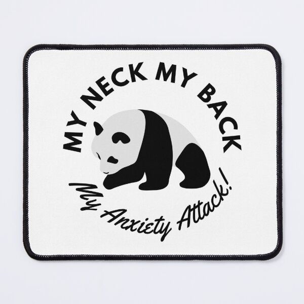 Item preview, Anxiety Attack Panda (white) designed and sold by BuckWildDesigns.