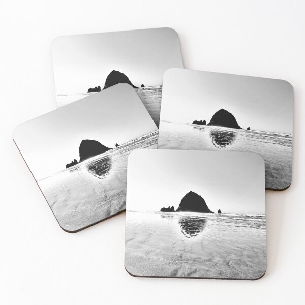 Item preview, Haystack Rock in Black and White designed and sold by Ortwork.