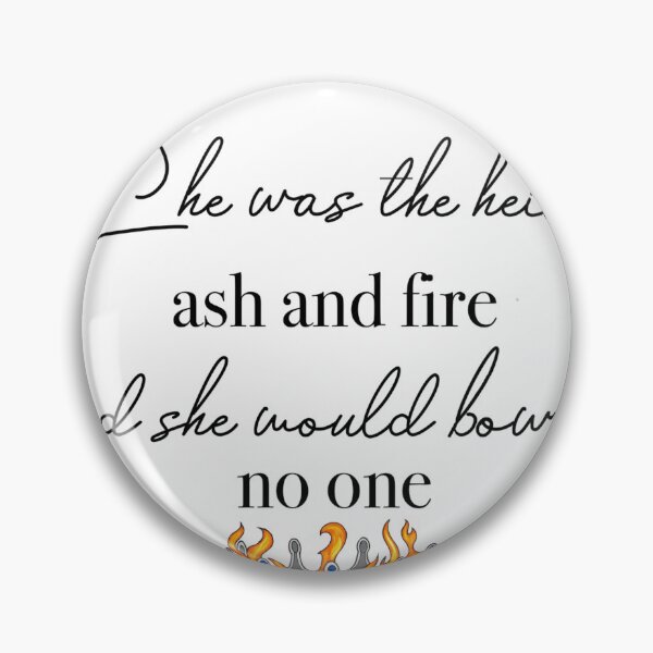 Item preview, Heir of Ash and Fire designed and sold by The Book Goblin.