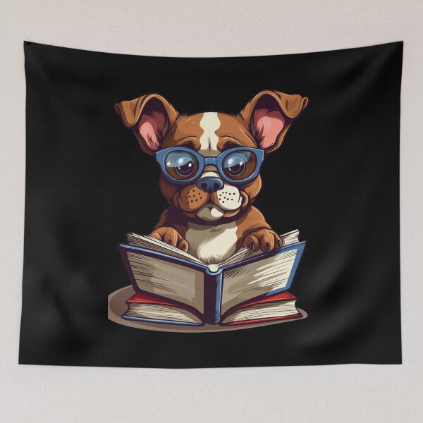 Item preview, My Cute Dog Reading. Nice Gift For Lovers Of Books And Dogs. designed and sold by LuNkyRose.