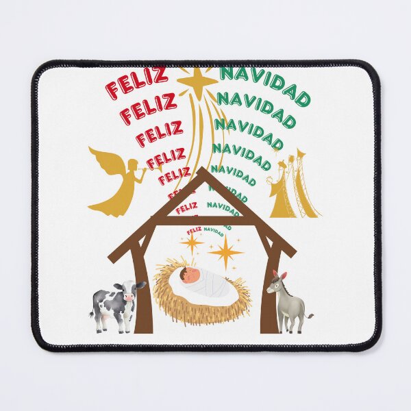 Item preview, Feliz Navidad con el bebe Jesus, los angeles y 3 Reyes designed and sold by Verle-art.