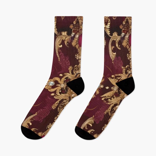 Item preview, Burgundy & Gold Jeweled Baroque designed and sold by DesignsByPrnces.