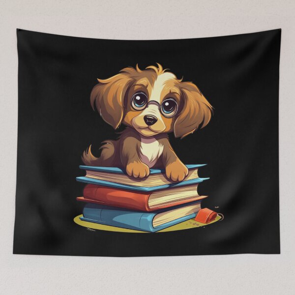 Item preview, My Cute Dog Reading. Nice Gift For Lovers Of Books And Dogs. designed and sold by LuNkyRose.