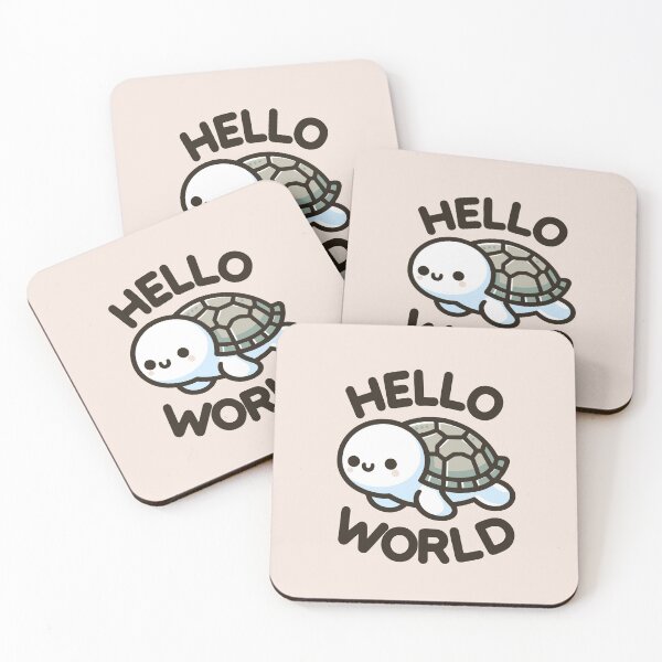 Item preview, Hello World Tiny Turtle designed and sold by SweetClicks123.
