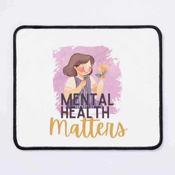 Item preview, mental health matters flower girl - Watercolor Illustration designed and sold by PixelBadBunny.