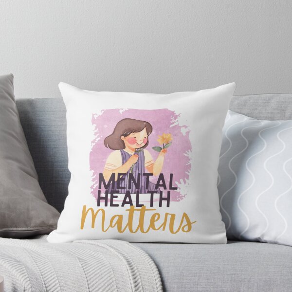 Item preview, mental health matters flower girl - Watercolor Illustration designed and sold by PixelBadBunny.