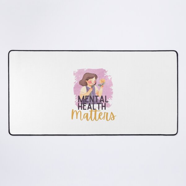 Item preview, mental health matters flower girl - Watercolor Illustration designed and sold by PixelBadBunny.