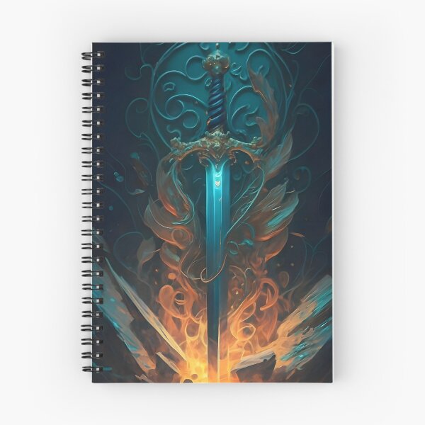 Item preview, Ethereal Flameblade - Intricate Fantasy Sword Art designed and sold by DragonRealms.