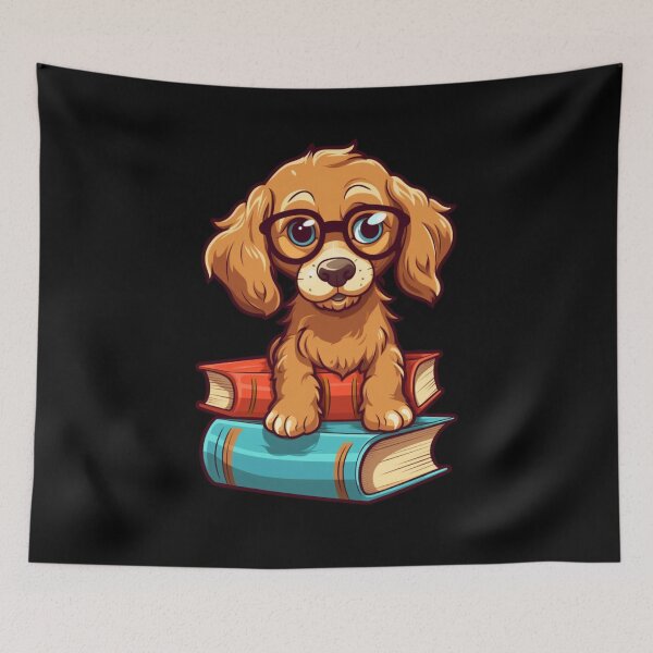 Item preview, My Smart Dog Reading. Nice Gift For Lovers Of Books And Dogs. designed and sold by LuNkyRose.