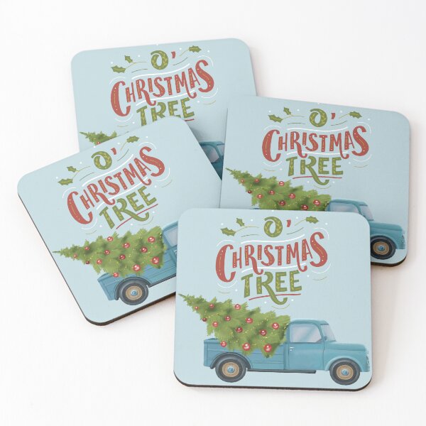Item preview, O' Christmas Tree Blue Farm Truck! designed and sold by TidyKitchenInc.