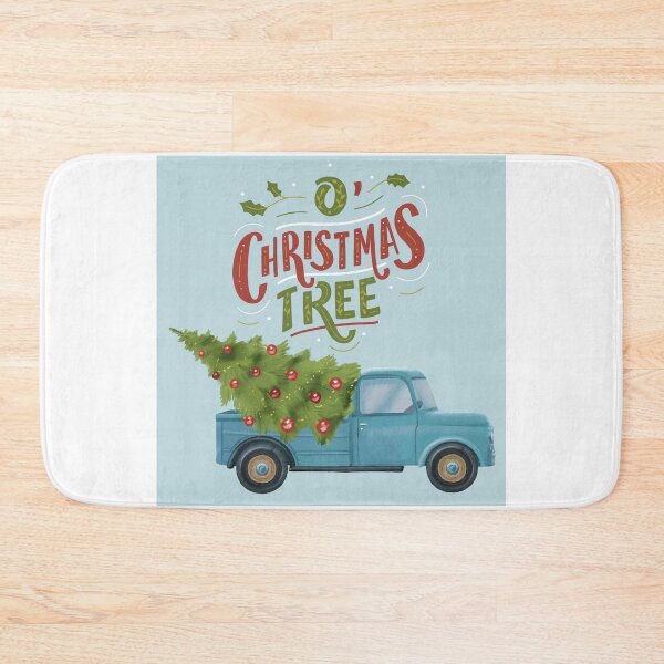 Item preview, O' Christmas Tree Blue Farm Truck! designed and sold by TidyKitchenInc.