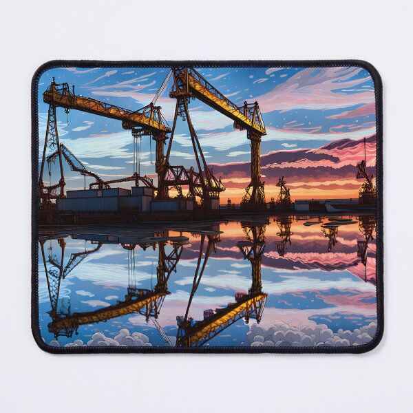 Item preview, Belfast Landmark - Harland and Wolff - Sampson and Goliath Cranes designed and sold by Bright-Moonrise.