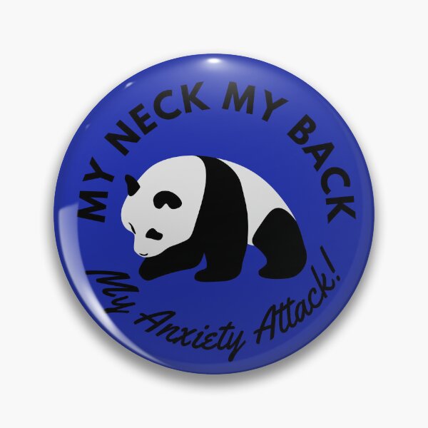 Item preview, Anxiety Attack Panda (blue) designed and sold by BuckWildDesigns.