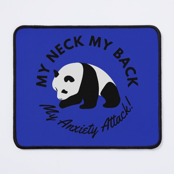 Item preview, Anxiety Attack Panda (blue) designed and sold by BuckWildDesigns.