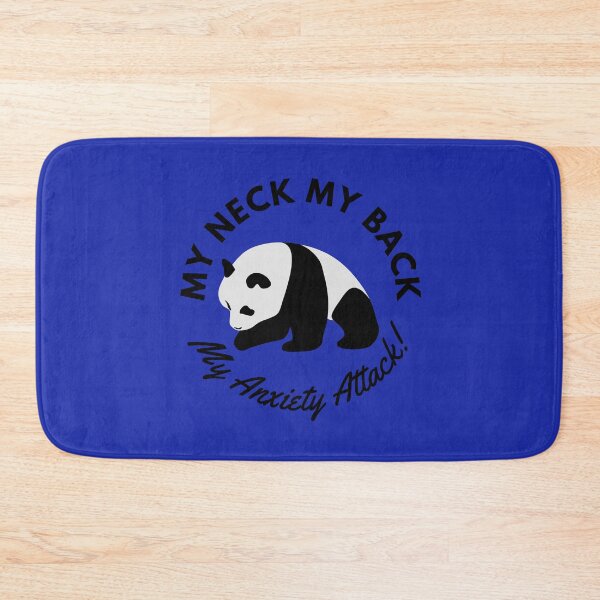 Item preview, Anxiety Attack Panda (blue) designed and sold by BuckWildDesigns.